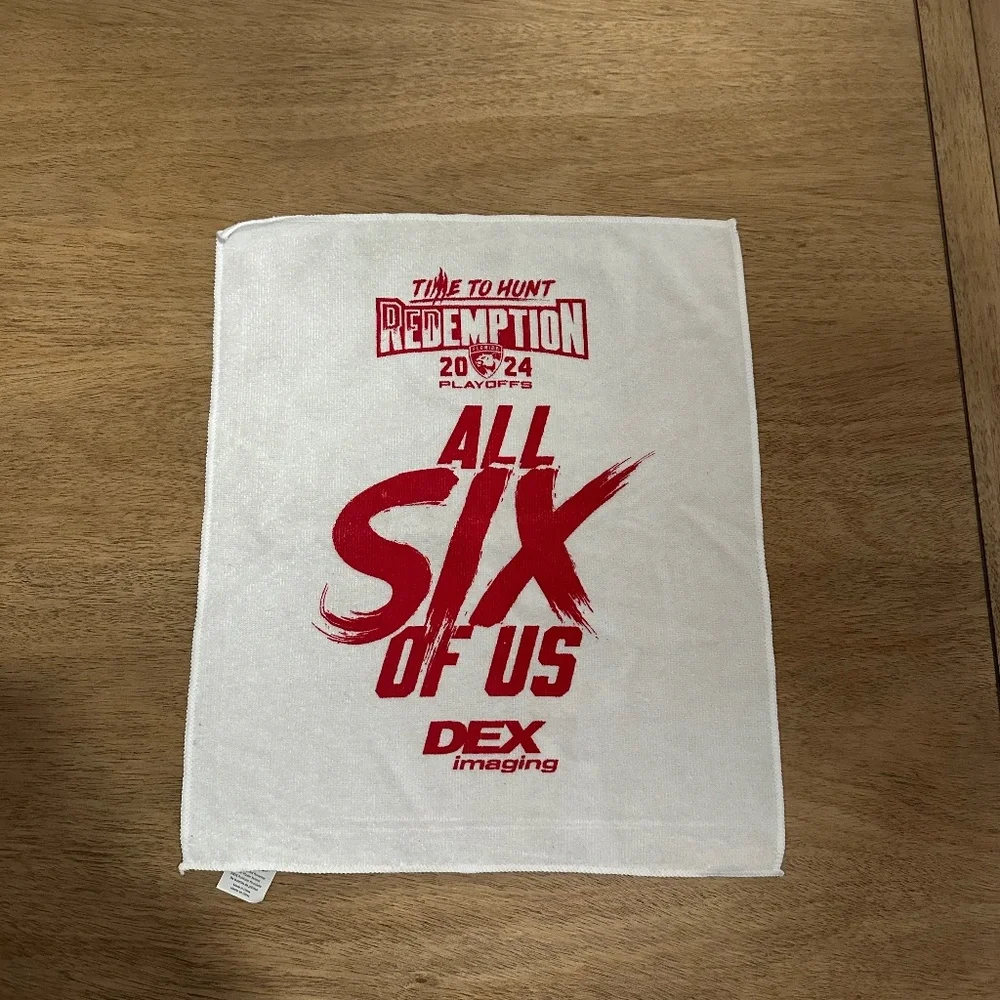 Florida Panthers 2024 Stanley Cup Finals Game 5 Rally Towel All Six of Us SGA